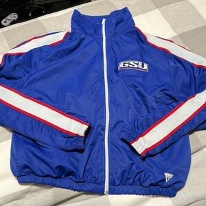 GSU Varsity Windbreaker Jacket Blue Red White